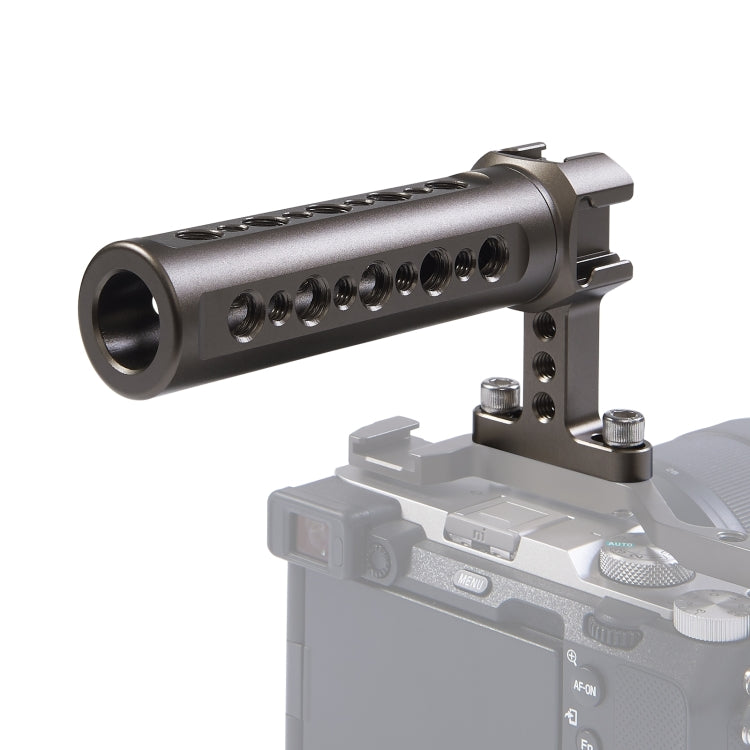 Maniglia superiore per stabilizzatore video portatile PULUZ con 3 supporti per scarpe fredde per gabbia della fotocamera, For Camera Cage Top Handle