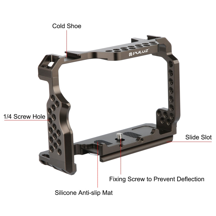 PULUZ Stabilizzatore Gabbia Videocamera per Sony A7 III e A7M3 / A7R3 e A7R III, senza Maniglia, For Sony A7 III Cage