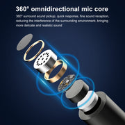 Microfono lavalier wireless con riduzione rumore per Apple 8 Pin