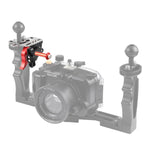 PULUZ Supporto per leva adattatore estensione grilletto rilascio otturatore per sistema braccio subacqueo, Trigger 2(Red)