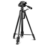 Supporto per treppiede live per selfie in alluminio PULUZ con testa tridimensionale e morsetto per telefono, Adjustable Height: 55-139cm