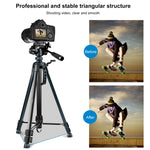Supporto per treppiede live per selfie in alluminio PULUZ con testa tridimensionale e morsetto per telefono, Adjustable Height: 55-139cm