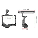 PULUZ Gabbia per videocamera Rig per riprese cinematografiche con maniglia per Nikon Z6 / Z7, For Nikon Z6 / Z7 Cage with Handle