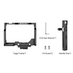 PULUZ Gabbia per videocamera Rig per riprese cinematografiche con maniglia per Nikon Z6 / Z7, For Nikon Z6 / Z7 Cage with Handle