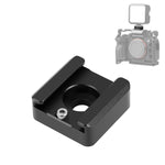 PULUZ Espandi Adattatore per montaggio su slitta fredda Microfono Flash Light Staffa di supporto in lega di alluminio, PULUZ Expand Cold Shoe