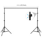 PULUZ 2 x 2 m Supporto per sfondo per studio fotografico Supporto per barra trasversale per fondale, 2 x 2m