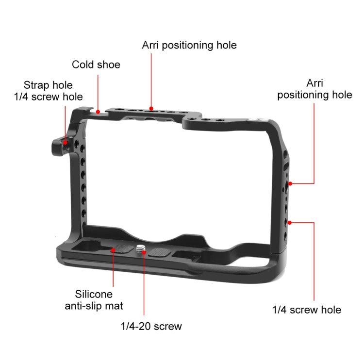 Per Canon EOS-RP PULUZ Stabilizzatore con gabbia per fotocamera in metallo, For Canon EOS-RP