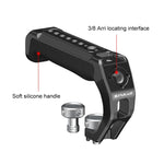 PULUZ Arri Maniglia superiore in silicone metallico con supporto per slitta fredda per stabilizzatore per gabbia per fotocamera Mirrorless, Metal Silicone Top Handle