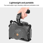 PULUZ Arri Maniglia superiore in silicone metallico con supporto per slitta fredda per stabilizzatore per gabbia per fotocamera Mirrorless, Metal Silicone Top Handle