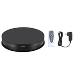 PULUZ Espositore per giradischi con velocità di regolazione da 30 cm, carico 10-15 kg, presa USA, 30cm Load 10-15kg Black US Plug, 30cm Load 10-15kg White US Plug