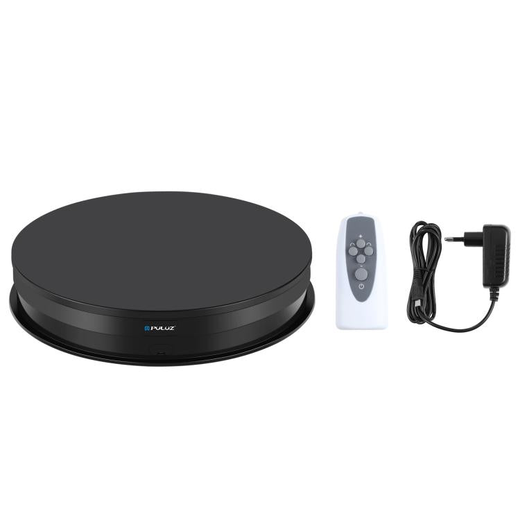 PULUZ Espositore per giradischi con velocità di regolazione da 30 cm, carico 10-15 kg, presa EU, 30cm Load 10-15kg Black EU Plug(RU), 30cm Load 10-15kg Black EU Plug, 30cm Load 10-15kg White EU Plug