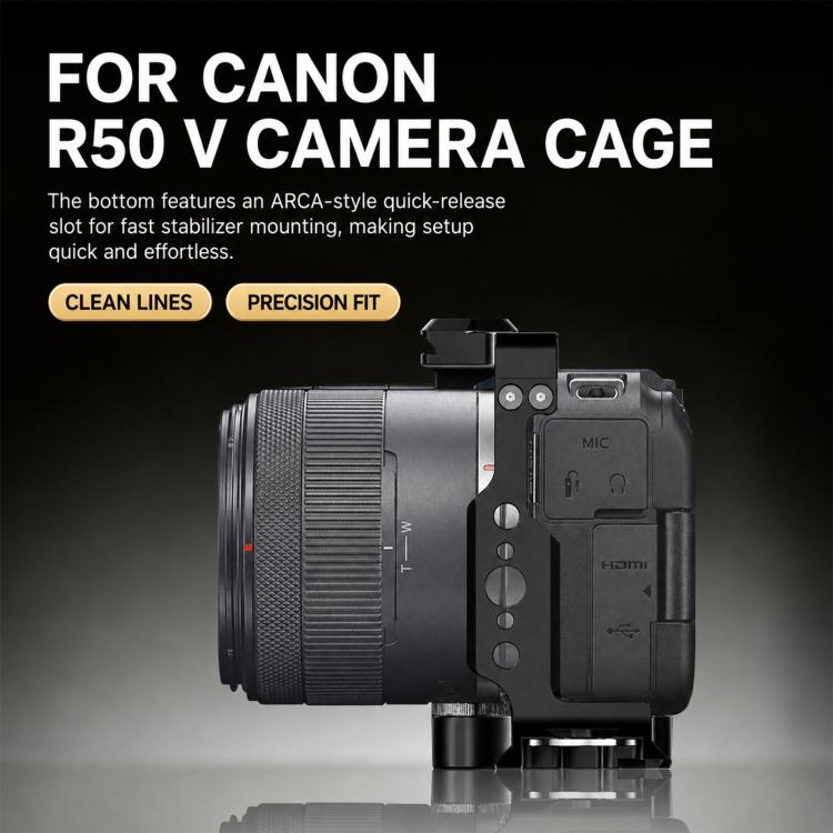Telaio di espansione per gabbia da streaming live PULUZ per Canon EOS R50 V, For Canon EOS R50 V