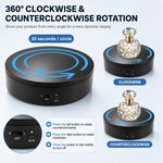 Piattaforma girevole elettrica PULUZ da 15 cm, rotazione a 360 gradi in senso orario/antiorario per accessori fotografici, portata 1-5 kg., 15cm