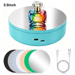 Piattaforma girevole elettrica PULUZ da 15 cm, rotazione a 360 gradi in senso orario/antiorario per accessori fotografici, portata 1-5 kg., 15cm