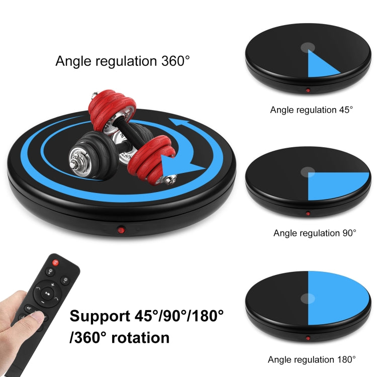 PULUZ Espositore per giradischi rotante con regolazione della velocità da 45 cm, nero, carico 100 kg, 45cm Load 100kg Black AU Plug, 45cm Load 100kg Black EU Plug, 45cm Load 100kg Black UK Plug, 45cm Load 100kg Black US Plug