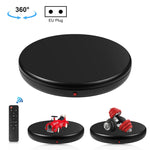 PULUZ Espositore per giradischi rotante con regolazione della velocità da 45 cm, nero, carico 100 kg, 45cm Load 100kg Black AU Plug, 45cm Load 100kg Black EU Plug, 45cm Load 100kg Black UK Plug, 45cm Load 100kg Black US Plug