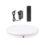 PULUZ Espositore per giradischi rotante con regolazione della velocità da 45 cm, bianco, carico 100 kg, 45cm Load 100kg White AU Plug, 45cm Load 100kg White EU Plug, 45cm Load 100kg White UK Plug, 45cm Load 100kg White US Plug