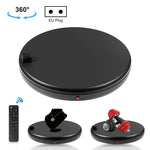 PULUZ Espositore per giradischi rotante con regolazione della velocità da 45 cm, con presa di corrente, nero, carico 100 kg, 45cm Load 100kg Black US Plug with Power Socket, 45cm Load 100kg Black UK Plug with Power Socket                               ...