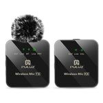 Microfono lavalier wireless PULUZ 1 TX + 1 RX 2.4G