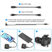 Microfono lavalier wireless PULUZ 1 TX + 1 RX 2.4G