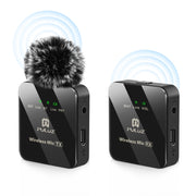 Microfono lavalier wireless PULUZ 1 TX + 1 RX 2.4G