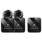 Microfono lavalier wireless PULUZ 2 TX + 1 RX