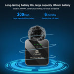 Microfono lavalier wireless PULUZ 2 TX + 1 RX