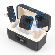 Microfono wireless lavalier PULUZ con custodia di ricarica