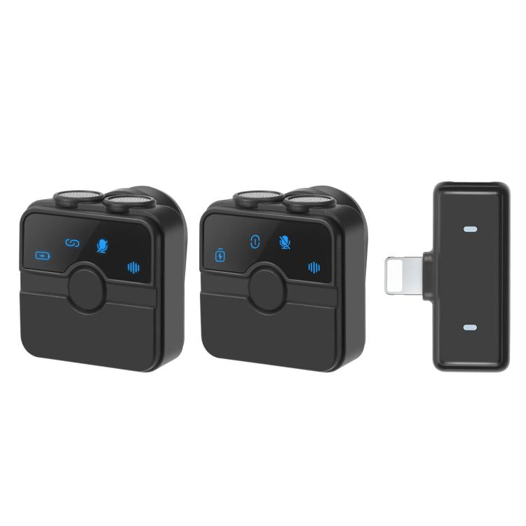 Microfono wireless lavalier PULUZ con custodia di ricarica