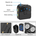 Microfono wireless lavalier PULUZ con custodia di ricarica