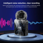 Microfono lavalier wireless PULUZ 4 TX + 1 RX Type-C