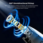 Microfono lavalier wireless PULUZ 4 trasmettitori + 1 ricevitore