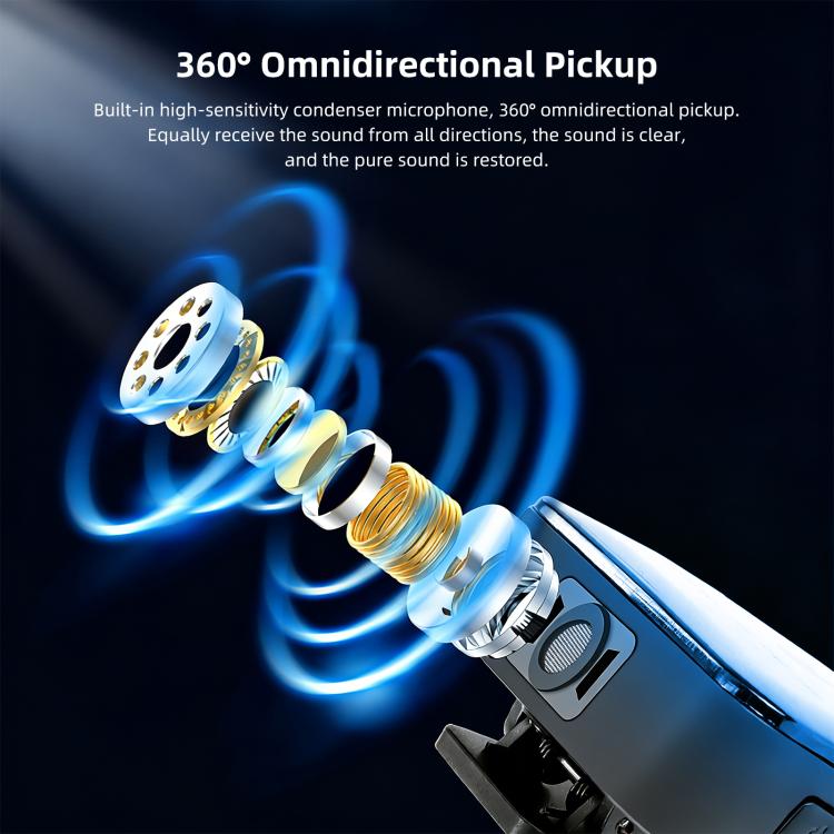 Microfono lavalier wireless PULUZ 4 trasmettitori + 1 ricevitore