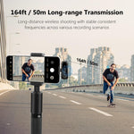 Microfono lavalier wireless PULUZ 4 trasmettitori + 1 ricevitore