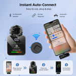 Microfono lavalier wireless PULUZ 4 trasmettitori + 1 ricevitore