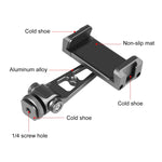 Staffa di supporto per morsetto per telefono in lega di alluminio con rotazione a 360° dell'asse Z PULUZ, Z-axis Phone Clamp
