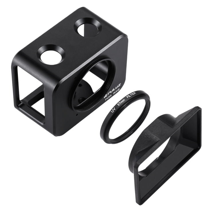 Gabbia protettiva in alluminio per Sony RX0 con filtro UV