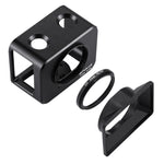 PULUZ per Sony RX0 Gabbia protettiva in lega di alluminio + lente con filtro UV da 37 mm + parasole con viti e cacciaviti, Cage Black, Cage Gold, Cage Blue, Cage Red, Cage Silver, Cage Black(US)