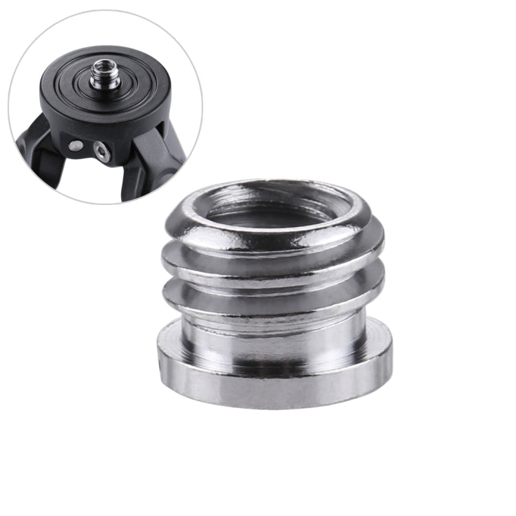 Vite adattatore con filettatura femmina da 1/4" PULUZ a vite adattatore con filettatura maschio da 3/8"., 1/4 Female to 3/8 Male