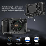 Per Sony ILCE-A7CM2 / Alpha 7C II / Alpha 7CR PULUZ Metal Camera Cage Stabilizer Rig, For Sony ILCE-A7CM2 / Alpha 7CR