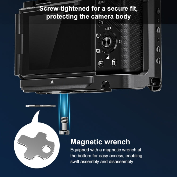 Per Sony ZV-E10 II PULUZ Gabbia stabilizzatrice per fotocamera in metallo, For Sony ZV-E10 II / ZV-E10M2