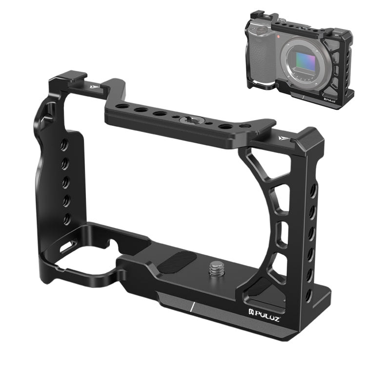 Per Sony A6500 / A6400 / A6300 / A6000 PULUZ Gabbia per fotocamera in metallo Supporto di espansione Stabilizzatore Rig, For Sony A6500 / A6400 / A6300 / A6000