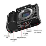 Per Sony A6500 / A6400 / A6300 / A6000 PULUZ Gabbia per fotocamera in metallo Supporto di espansione Stabilizzatore Rig, For Sony A6500 / A6400 / A6300 / A6000
