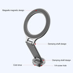 Supporto per telefono pieghevole con attacco magnetico MagSafe per fotocamera, Cold Shoe Mount
