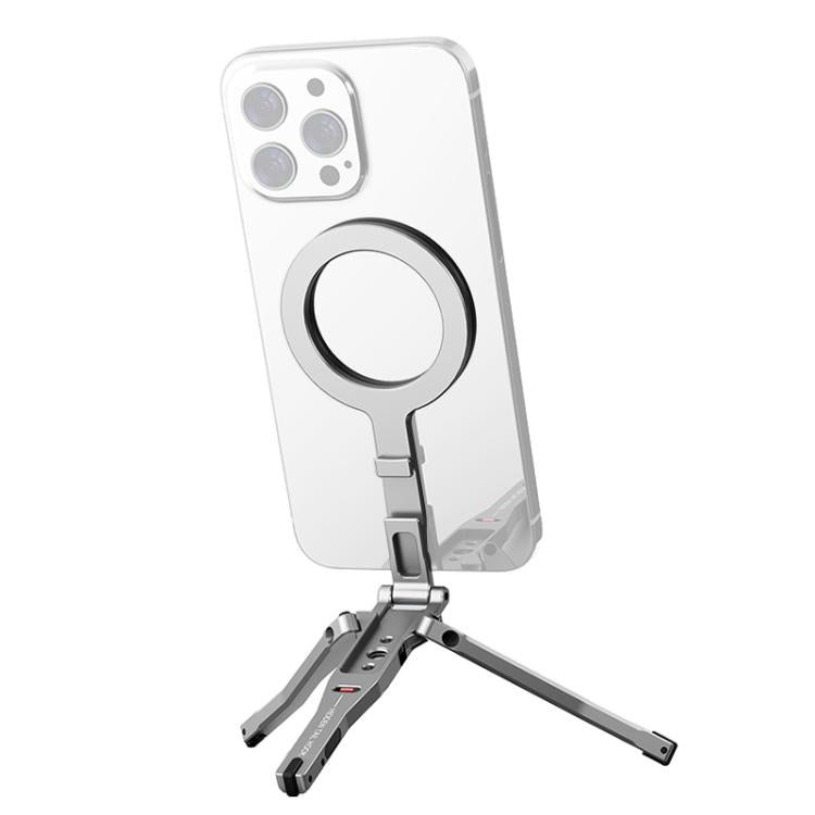 Supporto da scrivania pieghevole con magnete MagSafe e maniglia per telefono., Desk Phone Mount