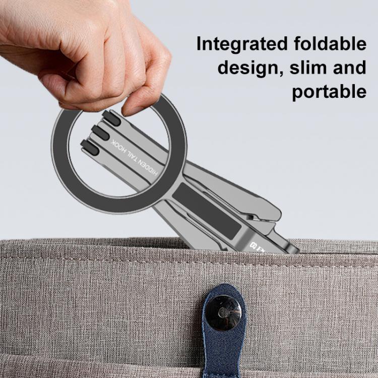 Supporto da scrivania pieghevole con magnete MagSafe e maniglia per telefono., Desk Phone Mount