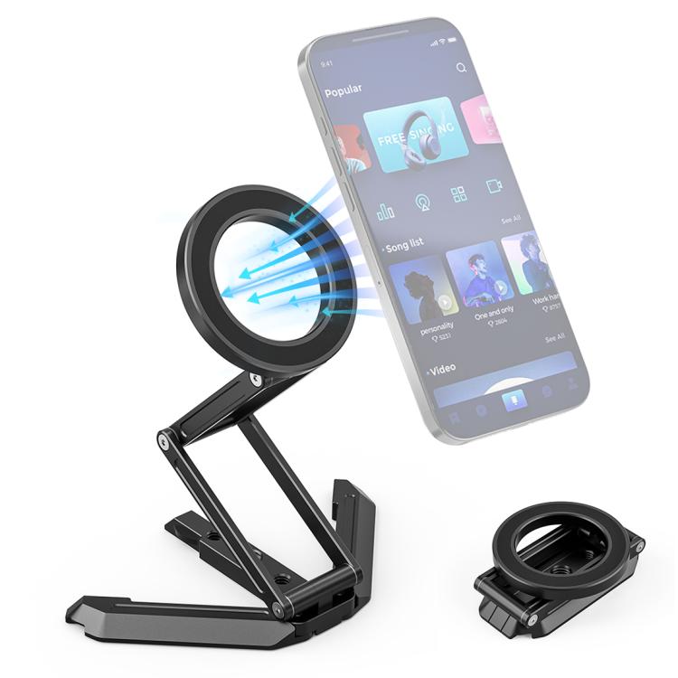 Supporto magnetico pieghevole per telefono MagSafe da scrivania per live streaming., Live Streaming Bracket