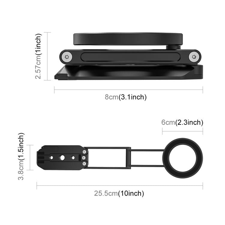 Supporto magnetico pieghevole per telefono MagSafe da scrivania per live streaming., Live Streaming Bracket