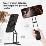 Supporto magnetico pieghevole per telefono MagSafe da scrivania per live streaming., Live Streaming Bracket