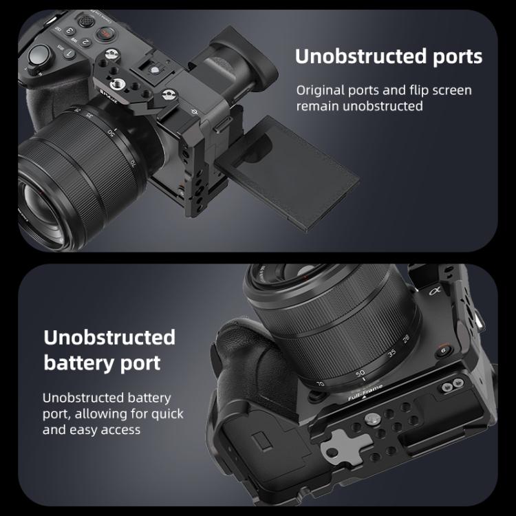 Stabilizzatore a gabbia in metallo PULUZ per Sony Cinema Line FX2 / ILME-FX2B, For Sony Cinema Line FX2 Cage